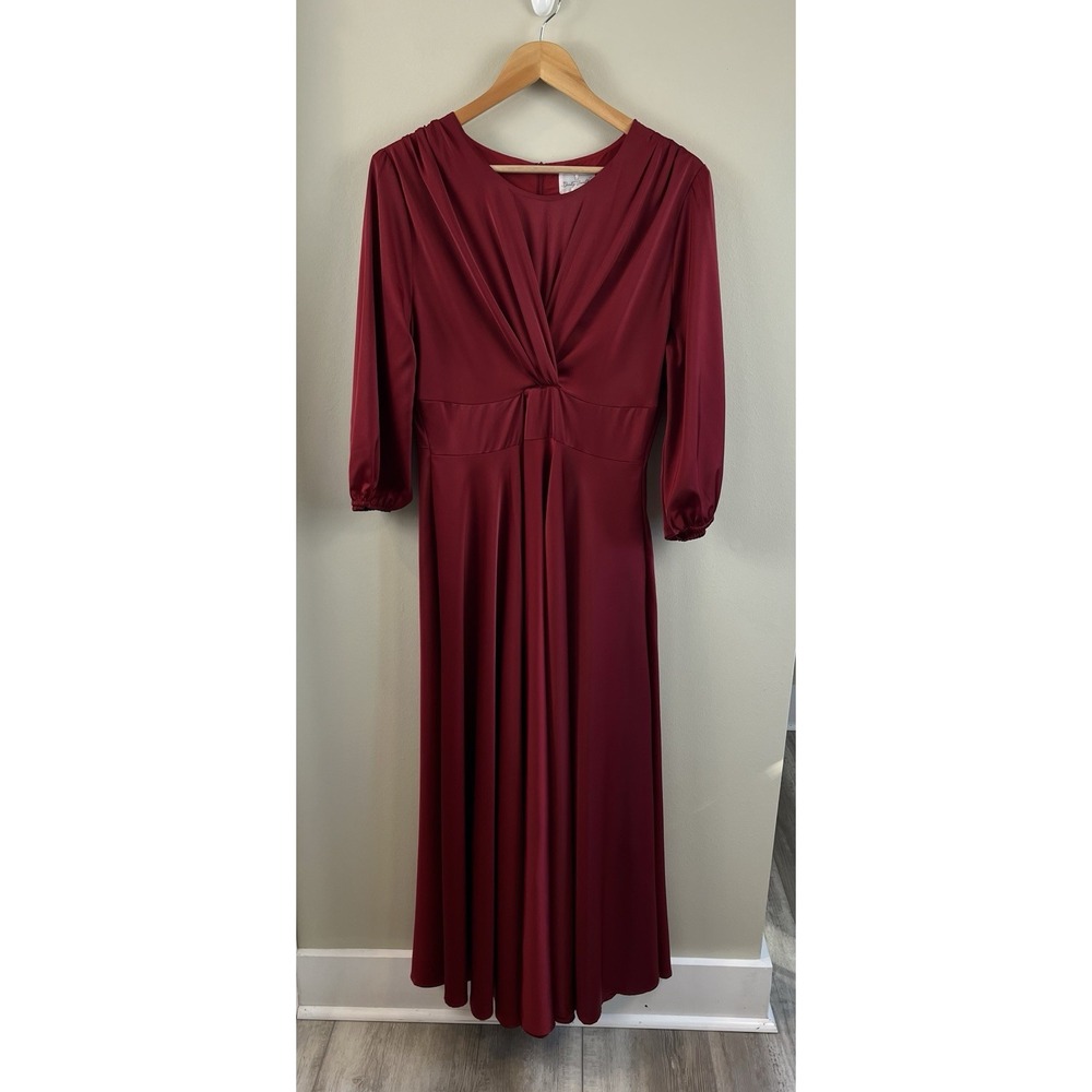 Dainty Jewells Maxi Dress Sz 2XL Red Valentines Day‎ Modest Formal Elegant